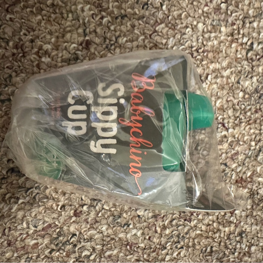 Babychino Sippy Cup with Green Lid